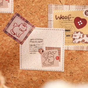 60 hojas/paquete de notas adhesivas tela cálida estilo sal Linda ilustración texto estudiante planificador decoraciones y papel de mensaje - Product Image 4