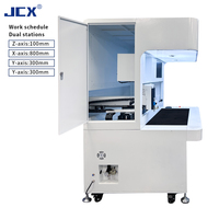 Máquina dispensadora de pegamento omnidireccional de doble plataforma con cámara de doble lente para automatización industrial para alta eficiencia