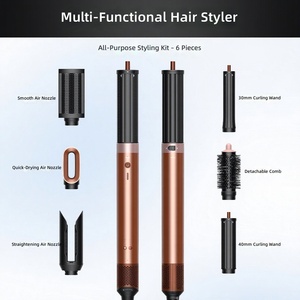 Nouveau Modèle 2026 <span class=keywords><strong>Fer</strong></span> à <span class=keywords><strong>Boucler</strong></span> 6-en-1 HS09 110 000 tr/min et Lisseur 1200W, Styler Multifonctionnel à Air Chaud - Product Image 2