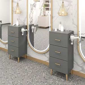 Hiện đại sang trọng tóc chuyên nghiệp thiết bị salon làm việc xe đẩy 2 lớp di động - Product Image 4