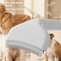 Brosse démêlante robuste pour animaux de compagnie, pour toilettage professionnel, outil de démêlage extra large avec technologie d'élimination des poils en un clic
