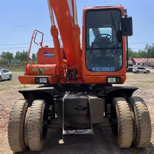 Excavatrice sur pneus d'occasion DOOSAN DX150W 15 tonnes, conception originale coréenne, haute qualité, modèles DX140 140W 150W - Product Image 6