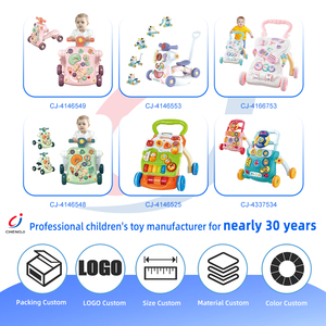 Chengji Montessori Aktivitätsbrett Lauflernhilfe Multifunktional Verwandelbar 3-in-1 Kleinkind-Lauflernhilfe mit Musikspielzeug Babywalker - Product Image 4