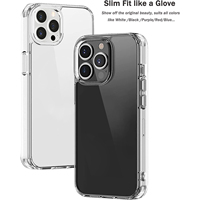 Coque de téléphone antichoc transparente en TPU+PC avec aimants intégrés, anti-jaunissement, pour iPhone 11 12 13 14 15 16 16E 17 Pro Max Plus (vente en gros)