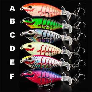 Leurre de pêche artificiel LureStorm 6,5 cm/6,5 g 9 cm/12,3 g, appâts durs <span class=keywords><strong>en</strong></span> plastique pour la pêche au sandre et au cabillaud <span class=keywords><strong>en</strong></span> eau salée et <span class=keywords><strong>en</strong></span> eau douce - Product Image 2