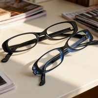 Lunettes optiques rétro ovales fines à monture TR90, branches flexibles ultralégères, verres transparents sans correction