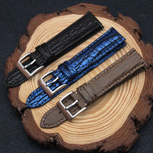 HUANLONG Correas de reloj suaves de piel de vaca de alta calidad cosidas resistentes al desgaste correas de reloj de cuero genuino de liberación rápida - Product Image 6