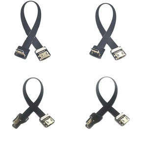 Оптовая продажа, индивидуальные плоские ленты, оба угловых FPC FPV кабель камеры, плоский гибкий ультра тонкий HDTV разъем - Product Image 1