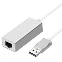 Adaptador LAN Ethernet Externo USB2.0 a RJ45 de 10/100Mbps, Tarjeta de Red Cableada PCE08 para PC y Laptop