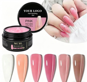 โพลีเจลสีชมพูคุณภาพสูงสำหรับมืออาชีพ ขายดี 8 สี เนื้อเจลหนา แข็งแรง ติดทนนาน สำหรับต่อเล็บ ยูวี เจลสีสันสดใส สำหรับร้านเสริมสวย - Product Image 3