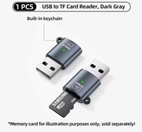 Lector de Tarjetas de Alta Velocidad OTG 2026, Adaptador TF 2 en 1 Tipo-C/USB, Mini para Teléfono/Tableta/PC