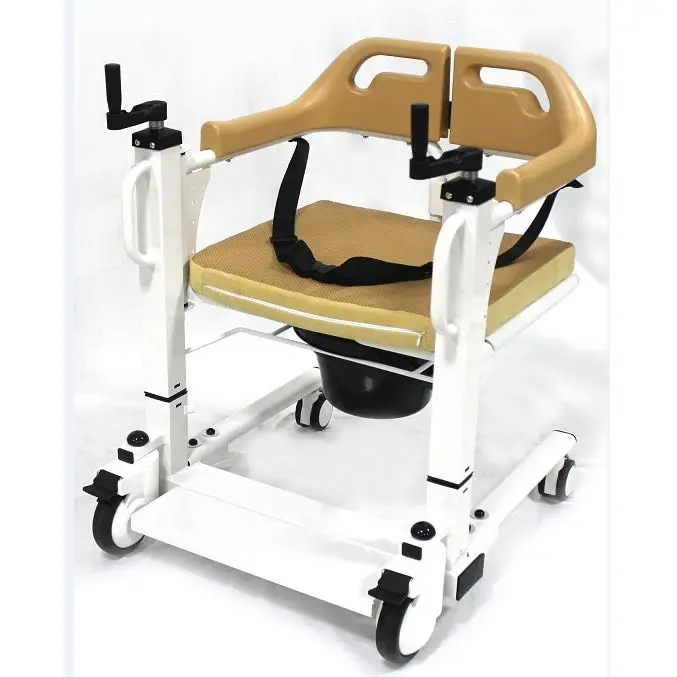Fabrika fiyat taşınabilir duş tuvalet komodin sandalye ev sağlık manuel tuvalet koltuk tekerlekli sandalye yaşlı engelli insanlar