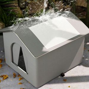 Cama de Lujo Ecológica para Mascotas, Cueva para Perros y Gatos, Resistente al Agua, con Capa de Aluminio y Tela Oxford, Desmontable y Lavable, para Todo Tipo de Clima - Product Image 2