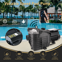 Pompe de piscine à vitesse variable Jade 2HP 230V 60Hz WEF 6.8 homologuée ETL ultra silencieuse et robuste 2 pouces pour piscine et spa