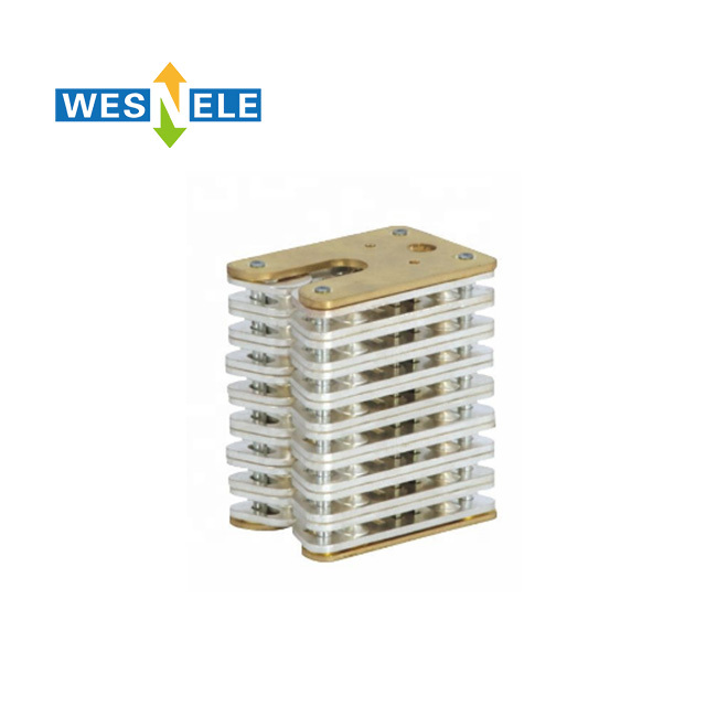 DYA508 2500A Conductive parts sliver plated spring flat contact with 72 sheets moving contacts Electrical Switchgear