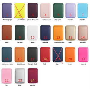 Portefeuille magnétique en cuir PU tendance pour cartes de crédit, étui de téléphone portable avec autocollant arrière pour iPhone - Product Image 6