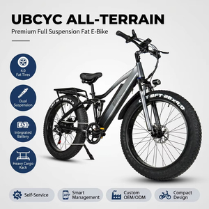 Bicicleta Eléctrica de Descenso de Montaña, Bicicleta Eléctrica de Montaña de Fibra de Carbono, 48v 750w, Batería Integrada, Suspensión Completa, Todoterreno - Product Image 1
