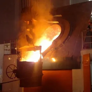 HTGP mesin pengecoran logam industri, tungku peleburan listrik besi baja, kapasitas 5T/10T/15T