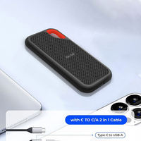 Hard Drive SSD Portabel Aluminium Alloy 8TB 2TB 1TB Tipe-C USB 3.0 Eksternal Solid State Disk untuk Mobile Laris Manis