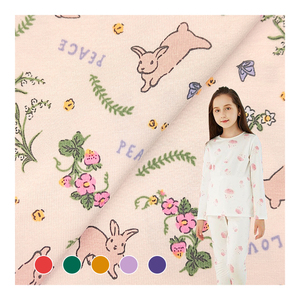 Nueva llegada de material de Jersey estampado de tela de <span class=keywords><strong>Modal</strong></span>/algodón, tejido de Jersey de <span class=keywords><strong>modal</strong></span> y <span class=keywords><strong>spandex</strong></span> supersuave a la venta/ - Product Image 1