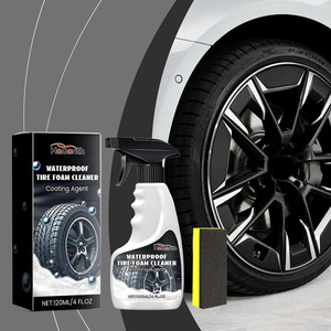 Homonth 120ml Pembersih Busa Ban Tahan Air Set Spons Pembersih Pemoles Perbaikan Lapisan Ban Tahan Air Anti Debu - Product Image 2