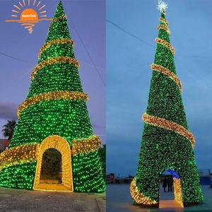 Lumières décoratives de Noël luxueuses de grande taille pour l'extérieur, 16 pieds, 20 pieds, 30 pieds, 40 pieds, motif d'arbre de Noël luxueux - Product Image 4