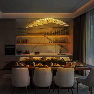 Lustres suspendus en perles de <span class=keywords><strong>bois</strong></span> <span class=keywords><strong>flotté</strong></span> Luminaires suspendus Lampe en <span class=keywords><strong>bois</strong></span> de plafond Luminaires en <span class=keywords><strong>bois</strong></span> Éclairage goutte Lustre moderne - Product Image 1