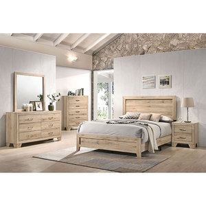 Natural 2-<b>Drawer</b> Nightstand Wood <b>Storage</b> <b>Drawer</b> Cabinet Bedroom Furniture - Product Image 5