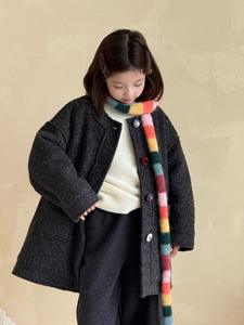 <span class=keywords><strong>Manteau</strong></span> long en fausse fourrure tissée pour filles, avec capuche, <span class=keywords><strong>chaud</strong></span> et mignon, style boutique, pour l'hiver des adolescentes - Product Image 2