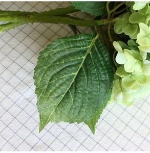 Ortensie Artificiali di Alta Qualità, Fiori di Ortensia in Lattice Realistici a Testa Grande, Verde e <span class=keywords><strong>Bianco</strong></span>, per Decorazioni Matrimoniali - Product Image 3