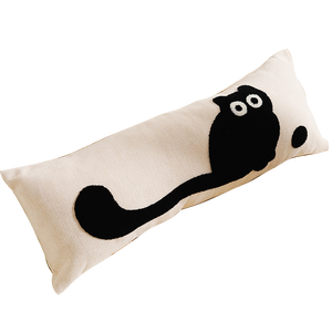 <span class=keywords><strong>Cuscini</strong></span> per divano ricamati personalizzabili, federa per cuscino lungo con simpatico gatto dei cartoni animati, cuscino extra-large con motivo a cane - Product Image 6