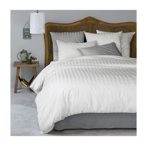 Fournisseur vérifié 5 étoiles 4pcs 100% Draps de lit en coton Draps de lit plats bon marché Draps de lit couette d'hôtel Parure de lit pour <span class=keywords><strong>drap</strong></span> de lit - Product Image 2