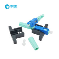 Conector Rápido de Fibra Óptica SC/PC de Montaje en Campo con Casquillo de Tres Círculos Tipo Tornillo para FTTH