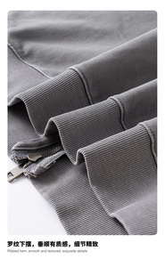 2025 Outono American Trendy Brand Peso Pesado 480G Retro <span class=keywords><strong>Cardigan</strong></span> Lavado Cera Impresso <span class=keywords><strong>Hoodie</strong></span> <span class=keywords><strong>Jacket</strong></span> para Homens - Product Image 5