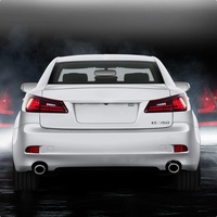 Nouveaux feux arrière LED modifiés rouges fumés pour Lexus IS250 IS350 2006-2015, avec fonctions de feux de circulation, de freinage, de clignotants et de feux antibrouillard