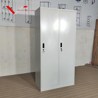 Casier de rangement pour vêtements de travail, armoire scolaire, casier métallique à 2 portes, armoire de rangement en acier, casier métallique, armoire de vestiaire en métal