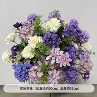 Promotion Exceptionnelle : Boule de Fleurs en Soie Violette, Rose Artificielle pour Décoration de Plafond de Mariage et Fond de Photographie
