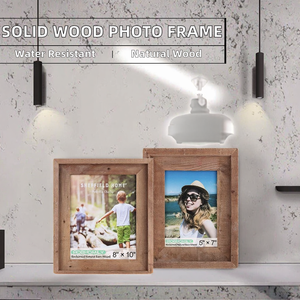 Cadre photo pliable en bois massif de style américain A4, fait main, écologique, pour affichage de bureau, vente en gros transfrontalière - Product Image 2