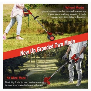 <b>Garden</b> tools lithium battery electric rechargeable grass cutter cordless powered <b>string</b> trimmer handheld source factory - Product Image 3