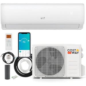 Aire Acondicionado Mini Split Costway 11500 Btu 230V 17 Seer2 Wifi Inverter Sistema de Calefacción y Refrigeración - Product Image 1
