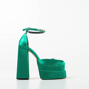 Sandalias de Plataforma con Cuña para Mujer, Zapatos de Tacón Grueso con Correa al Tobillo y Punta Cerrada, Ideales para Fiestas y Uso Casual - Product Image 3