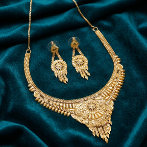 Wholesale Fashion Necklaces 14K 18K 24K Gold Plated Traditional <b>Floral</b> Design Jewelry Forming Jewelry Brass Gold Filled Jewelry - Product Image 1
