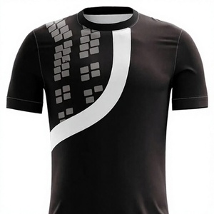 Ensemble de maillot de sport noir pour homme LONG MISSION INDUSTRY, motif quadrillé à rayures blanches, impression par sublimation, respirant, 100% uniforme - Product Image 4