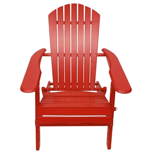 Sedia Adirondack in Legno di Abete per Tutte le Stagioni, Pieghevole, Impilabile, Ecologica, <span class=keywords><strong>Arredo</strong></span> da Esterno - Product Image 1