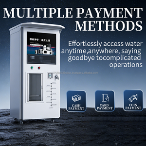 Community Square Shaped Water Vending Machine 24H Automatic 400 GPD Food Grade Reverse Osmosis Purification 11-Stage Filtration - Product Image 4