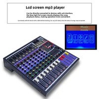 Top Yun EFX9 8-Kanal Professioneller Mixer 99 DSP-Effekte USB Phantomspeisung für 110-240V für Live-Übertragung Konferenz