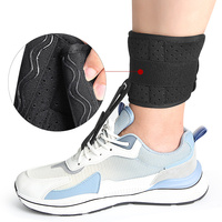 Sangle de cheville respirante pour pied tombant, en polyester et silicone, antidérapante, avec support de l'avant-pied et fixation de lacets réglable, attelle de cheville