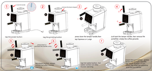 Machine à café multifonctionnelle 3-en-1 semi-automatique 220V, machine à expresso pour la maison, fabriquée en Chine - Product Image 6