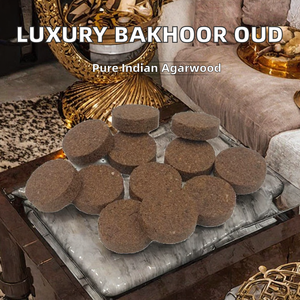 Tablettes de Bakhoor Naturel de Luxe Oud d'Assam Bois d'Agar Indien Rose Aromatique Faible MOQ 2 kg Prix Usine Forme/Taille Personnalisée Étiquette 50+ - Product Image 2