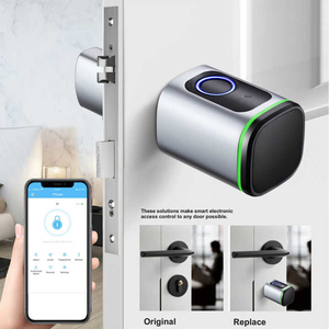Deluns Smart Cylinder <strong>Small</strong> Smart <strong>Door</strong> <strong>Lock</strong> With Fingerprint TTLOCK TUYA APP Rfid Card and Mechanical Key <strong>Door</strong> Knob <strong>Lock</strong> - Product Image 5